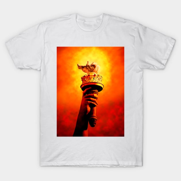 Hand of Liberty T-Shirt by tgass